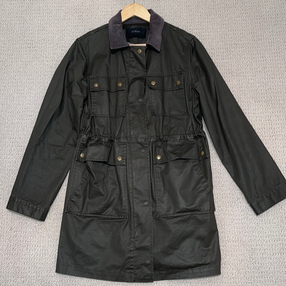 J. Crew downtown field jacket, 3/4 length.